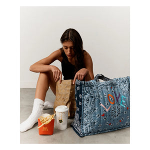 Call it by Your Name - Matelassé Love Maxi Bag | Blue