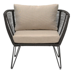 Bloomingville - Mundo Outdoor Lounge Sandalye | Siyah