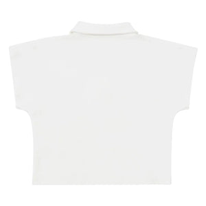 Donsje - Ivelle Peter Pan Collar Top | White