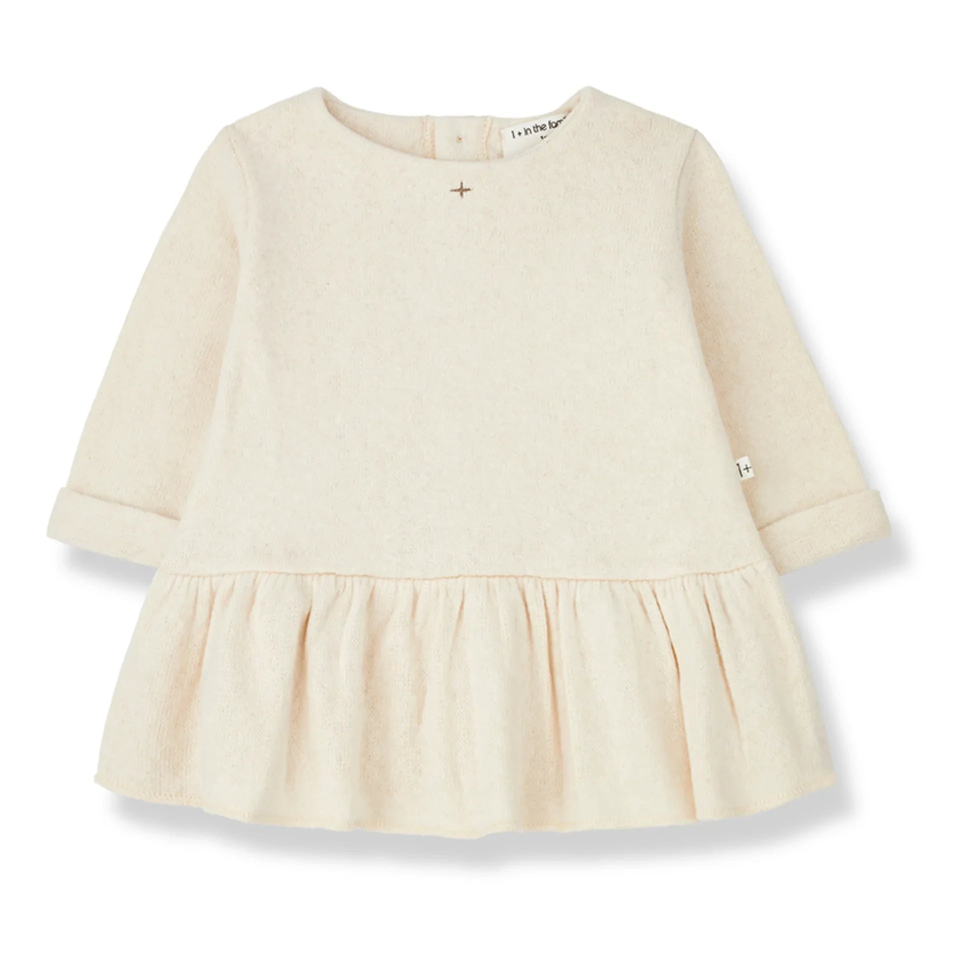 1+ in the family - Cecile Recycled Fiber Dress | Ecru
