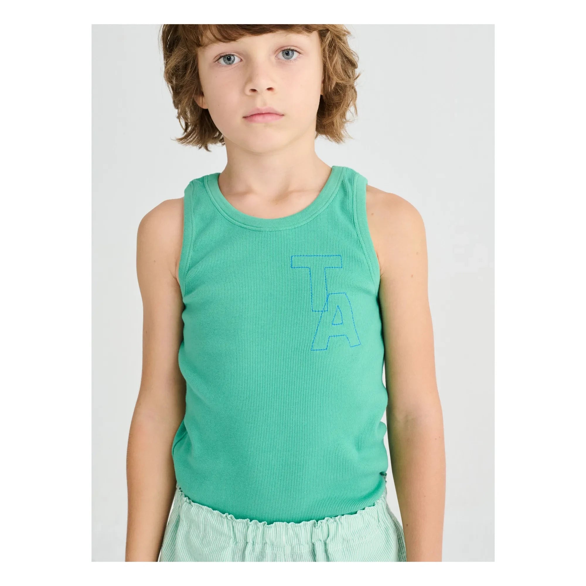 True Artist - Ribbed Tank Top No.20 | Green