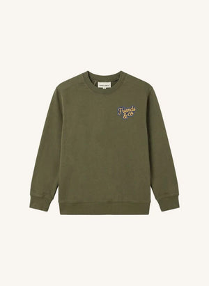Smallable Kid - Favio Friends & Co Organic Cotton Sweatshirt | Verdigris