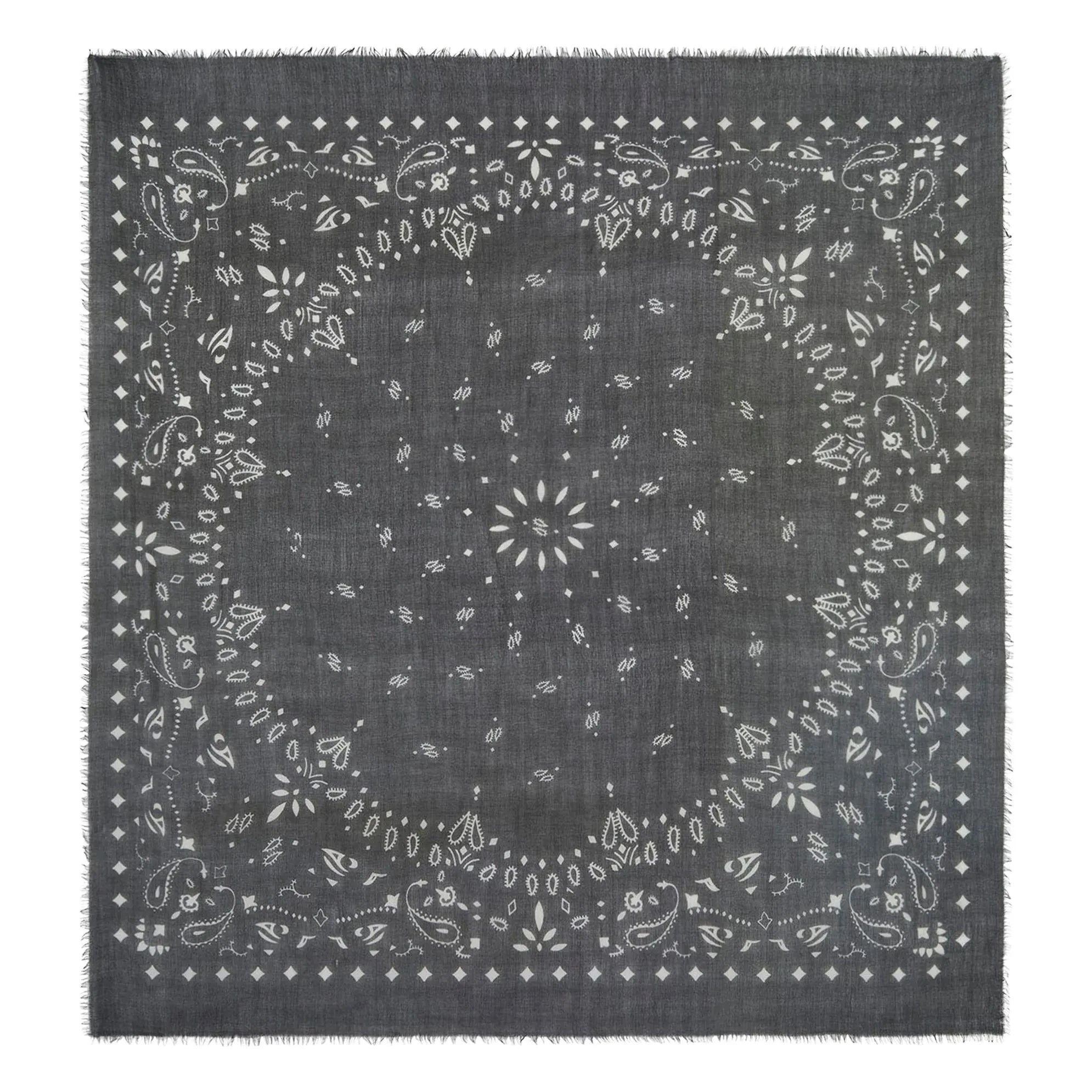 Kujten - Effy Cashmere Voile Bandana | Black