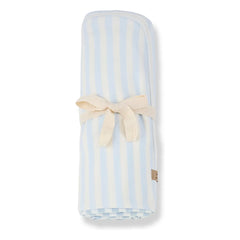 1+ in the family - Striped Betta blanket | Light blue