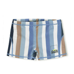 Molo - Norton Striped Recycled Fiber Swim Shorts | Blue