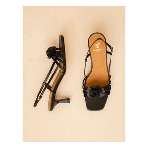 Bobbies - Luzia Leather Sandals | Black