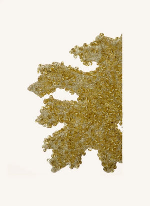 House Doctor - Gliz Leaf Christmas Decoration - 3-Piece Set | Gold