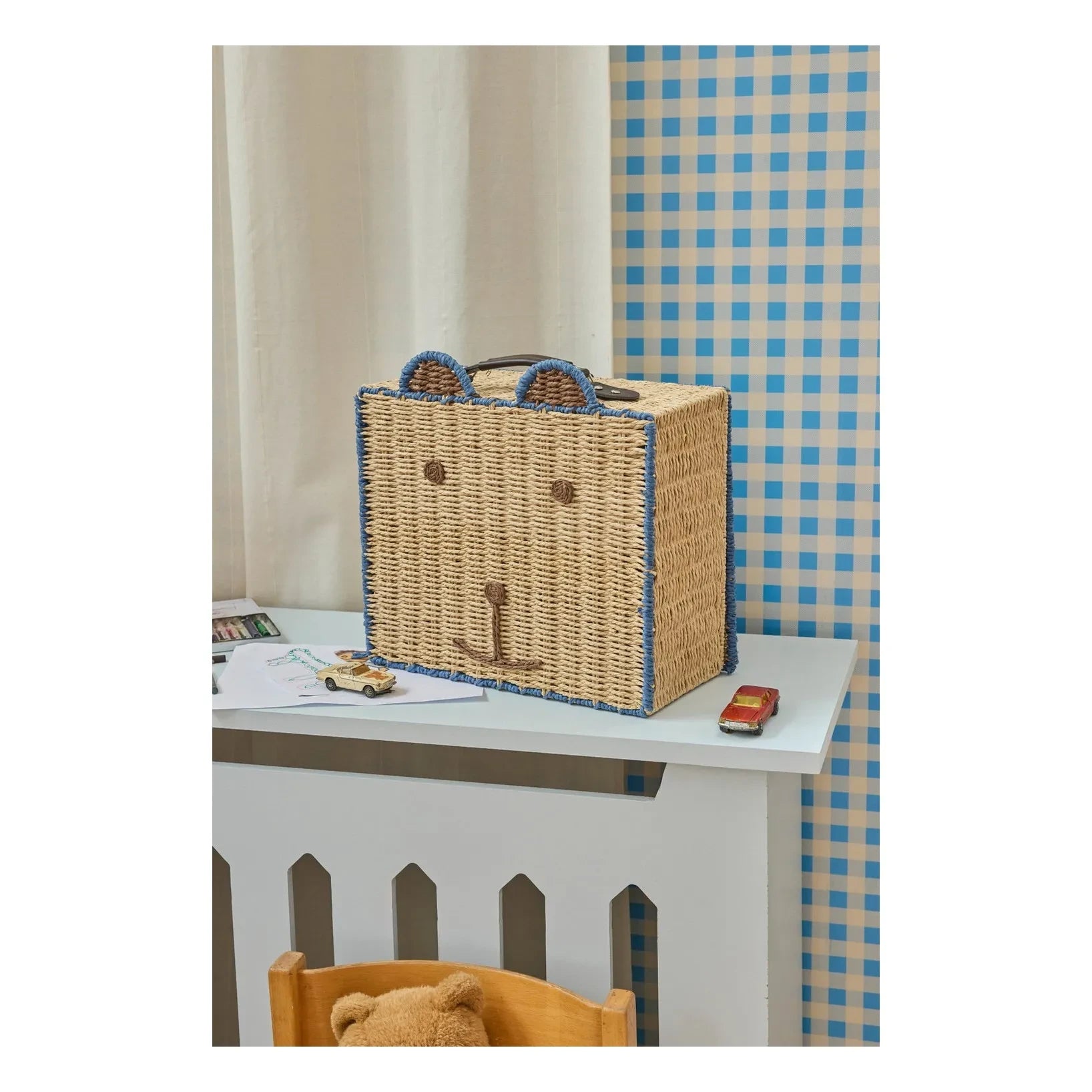 Rice - Blue Teddy Bear Suitcase