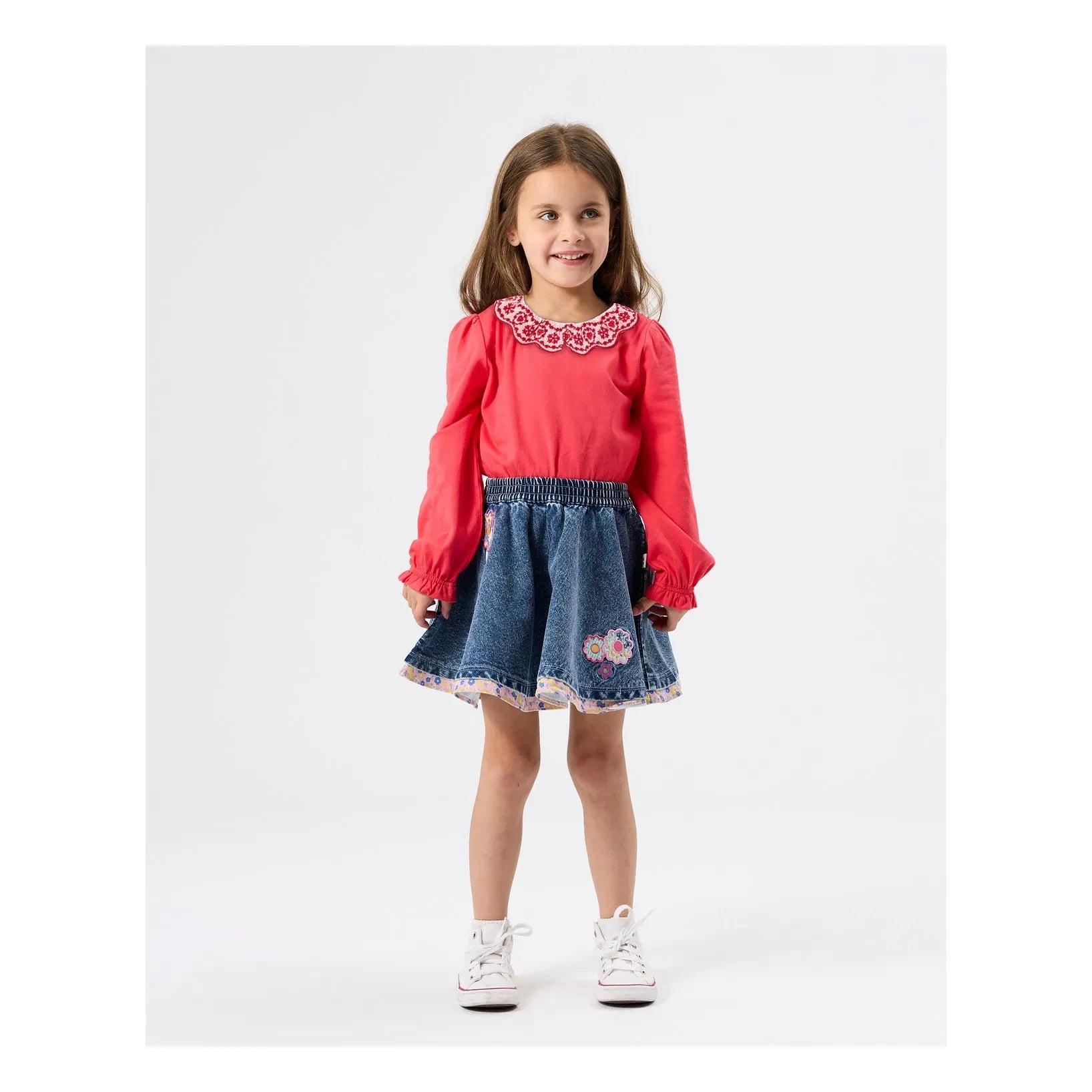 Goldie + Ace - Embroidered Blouse | Fuchsia