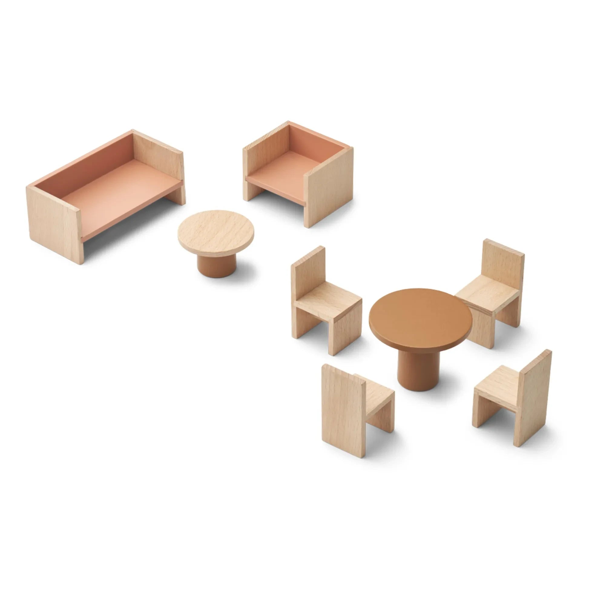 Liewood - Pink Toy House Living Room Furniture Set