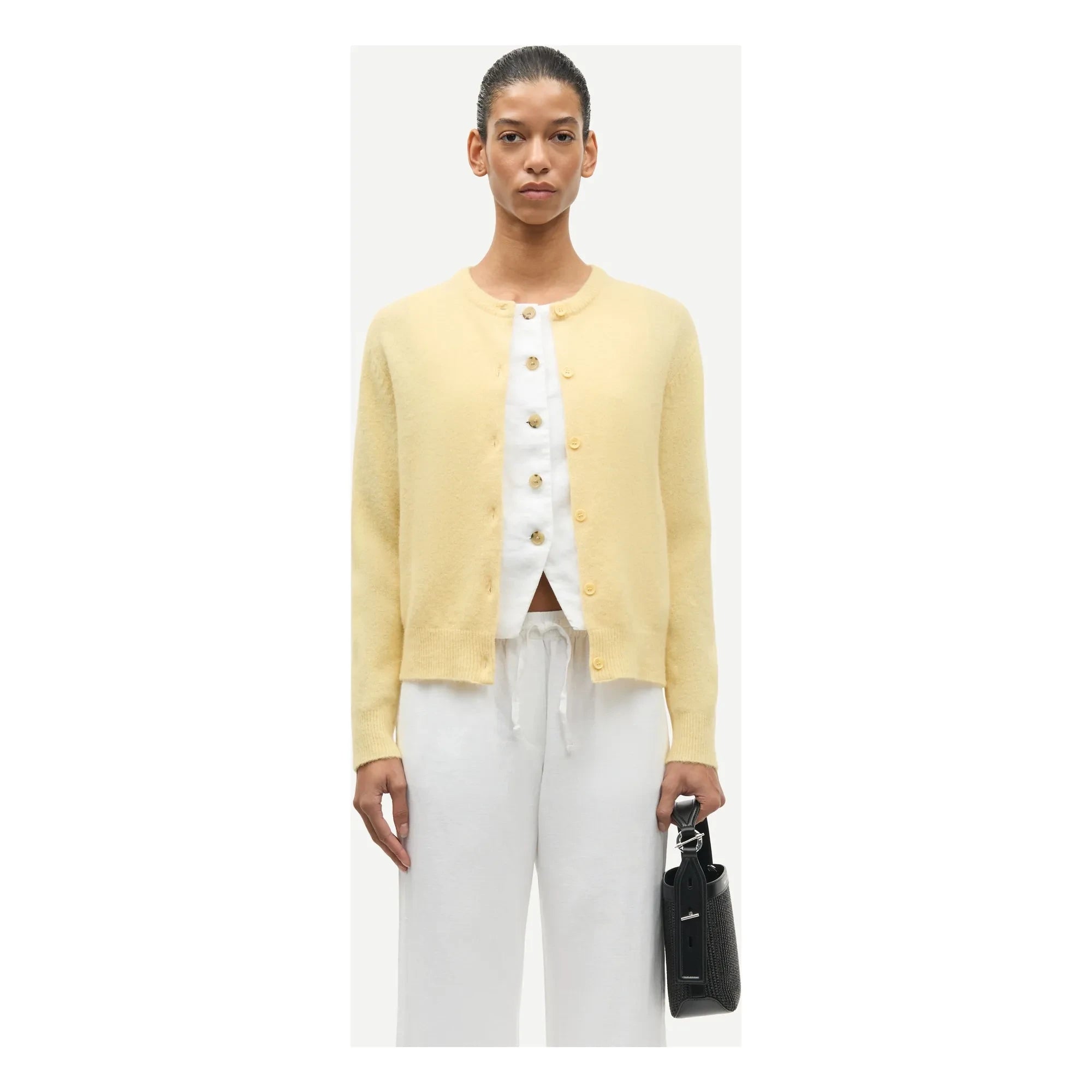 Samsoe Samsoe - Nor Laine Cardigan | Straw Yellow
