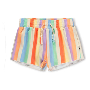 Molo - Nicci Striped Recycled Fiber Swim Shorts | Orange