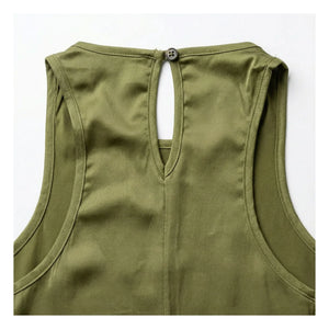 Smallable Woman - Zelie Satin Dress | Anise Green