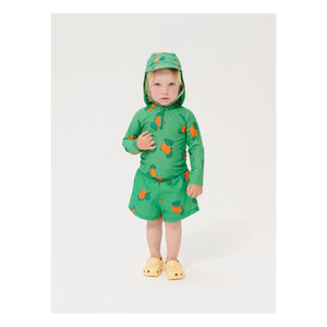 Bobo Choses - Orange Baby Bath Cap | Green