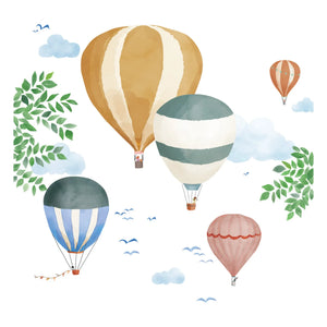 MIMI'lou - Watercolor Hot Air Balloon Sticker