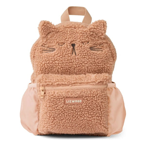 Liewood - Sherpa Andreas Cat Backpack | Recycled Fiber | Pink