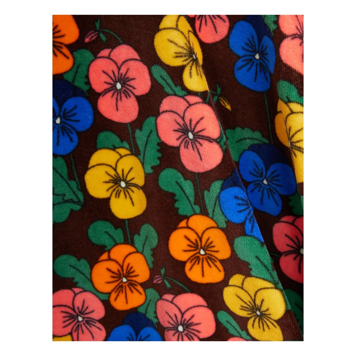 Mini Rodini - Organic cotton floral print sweatshirt | Black