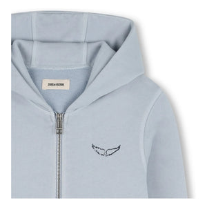 Zadig & Voltaire - Make More Art Fermuarlı Sweatshirt | Açık Mavi