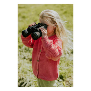 Yuki - Organic Cotton Raglan Cardigan | Blush