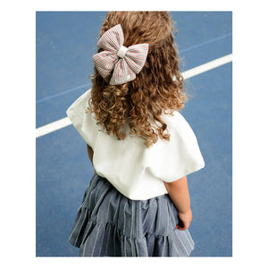 Donsje - Ivelle Peter Pan Collar Top | White