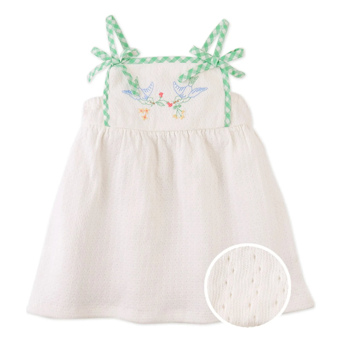 Gingersnaps - Aviana Embroidered Dress | White