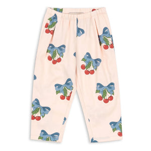 Konges Sløjd - Frankie Cherries Organic Cotton Pants | Pink