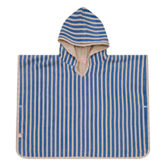 Jera Mini - Striped Bath Towel Poncho | Light Pink