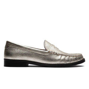 Lachoix - Metallic Penny Loafer | Champagne