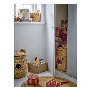 Bloomingville Mini - Lidded Wicker Basket