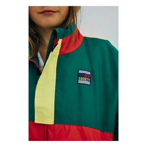 the new society - Pansy Colorblock Jacket | Green