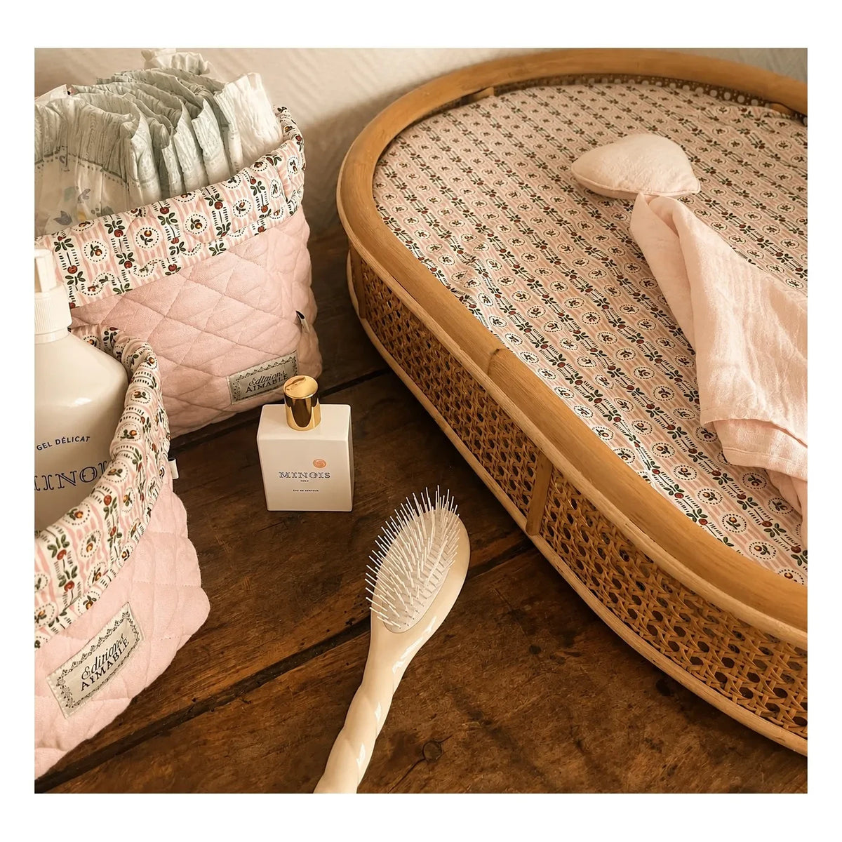 Editions Aimable - Denise changing mat cover | Pommette Poplin