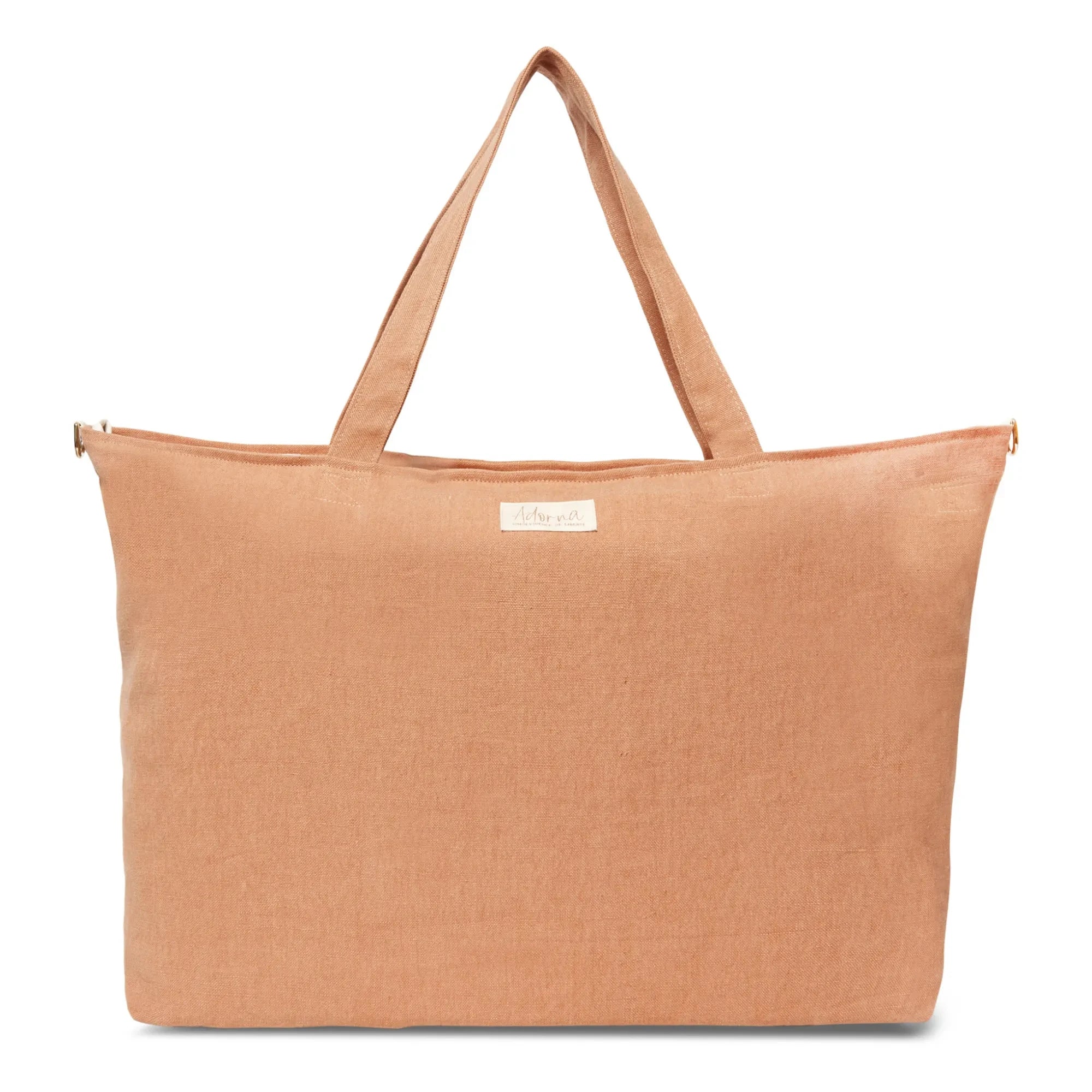 Adorna - Linen Night Bag | Terracotta