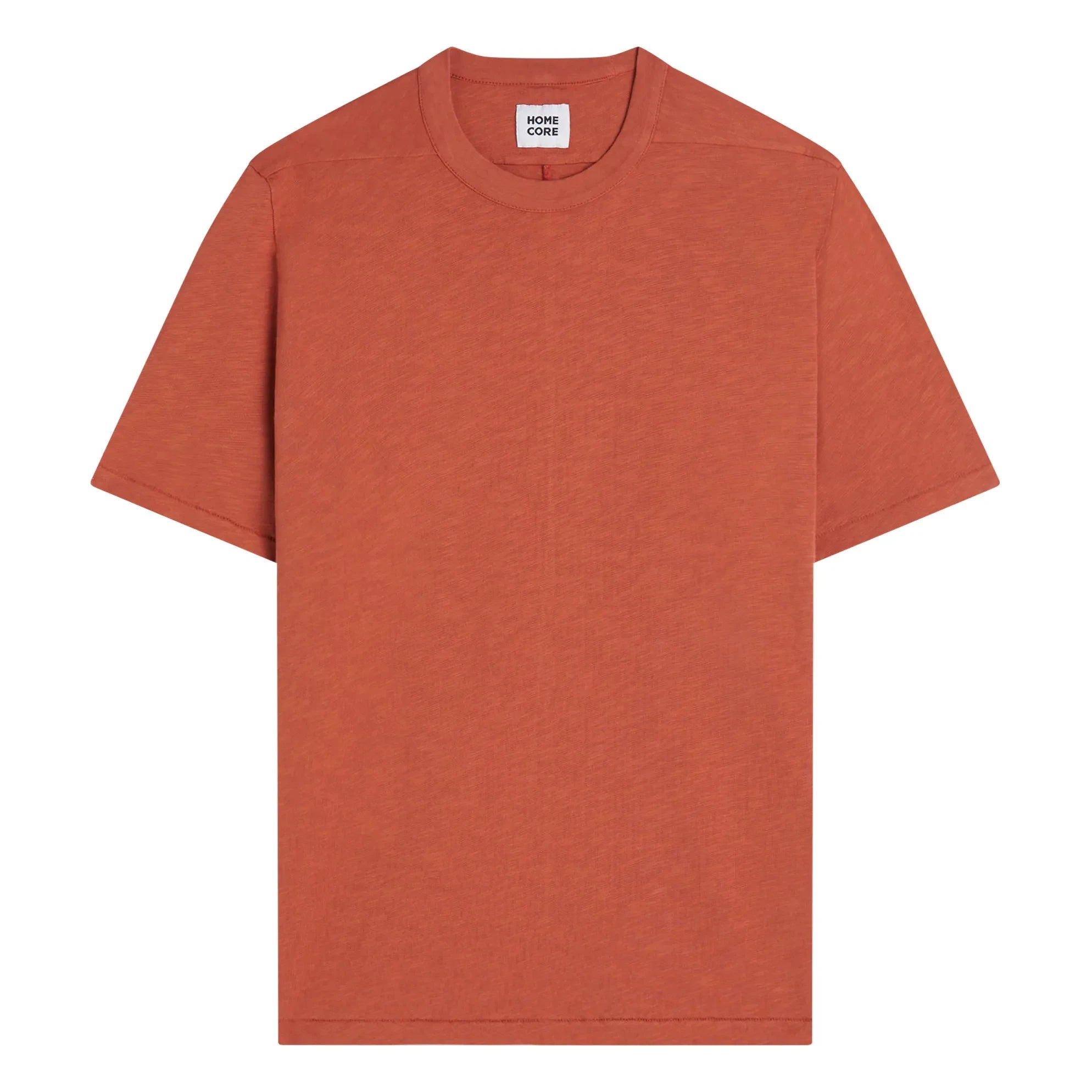 Homecore - Rodger H Organic Cotton T-Shirt | Brick Red