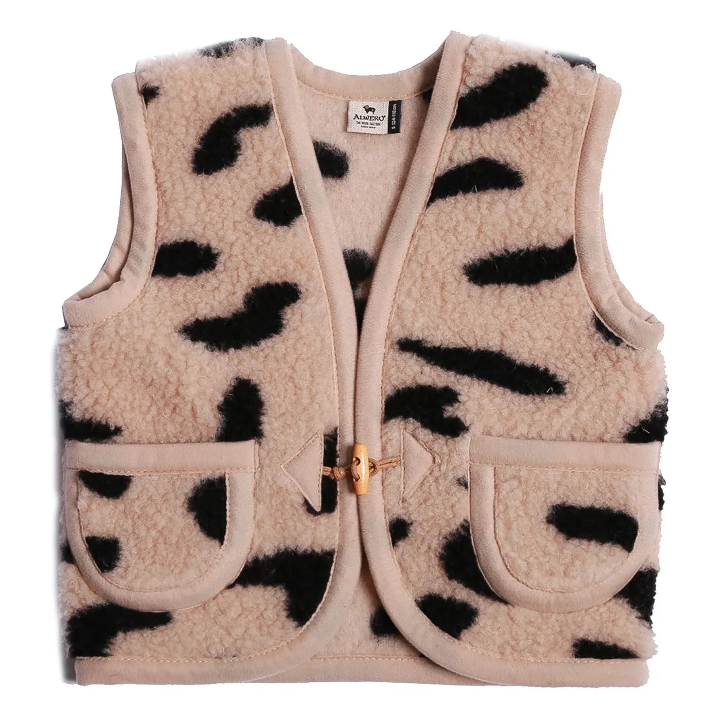 Alwero - Alpen Cheetah Sleeveless Vest | Beige