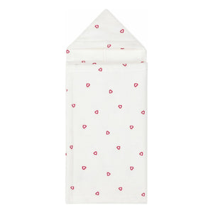 Petit Bateau - Hearts Bath Cape | Ecru