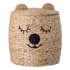 Bloomingville Mini - Lidded Wicker Basket