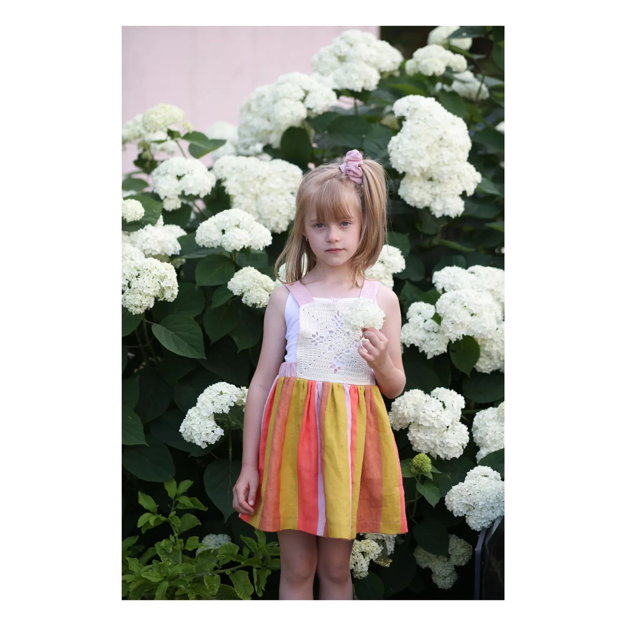 Kalinka - Santana Linen Apron Dress | Pink