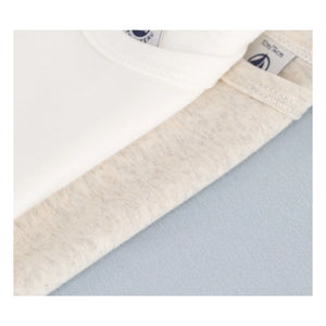 Petit Bateau - Pack of 3 Bodysuits | Blue