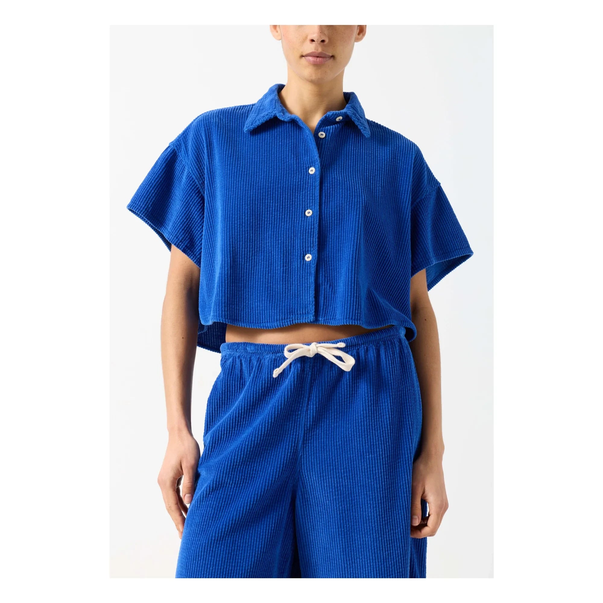 American Vintage - Padow Cotton Shirt | Blue