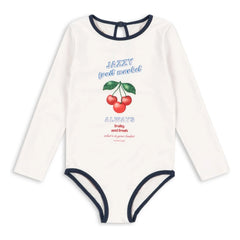 Konges Sløjd - Vilja Long Sleeve Swimwear Recycled Fibres | Ecru