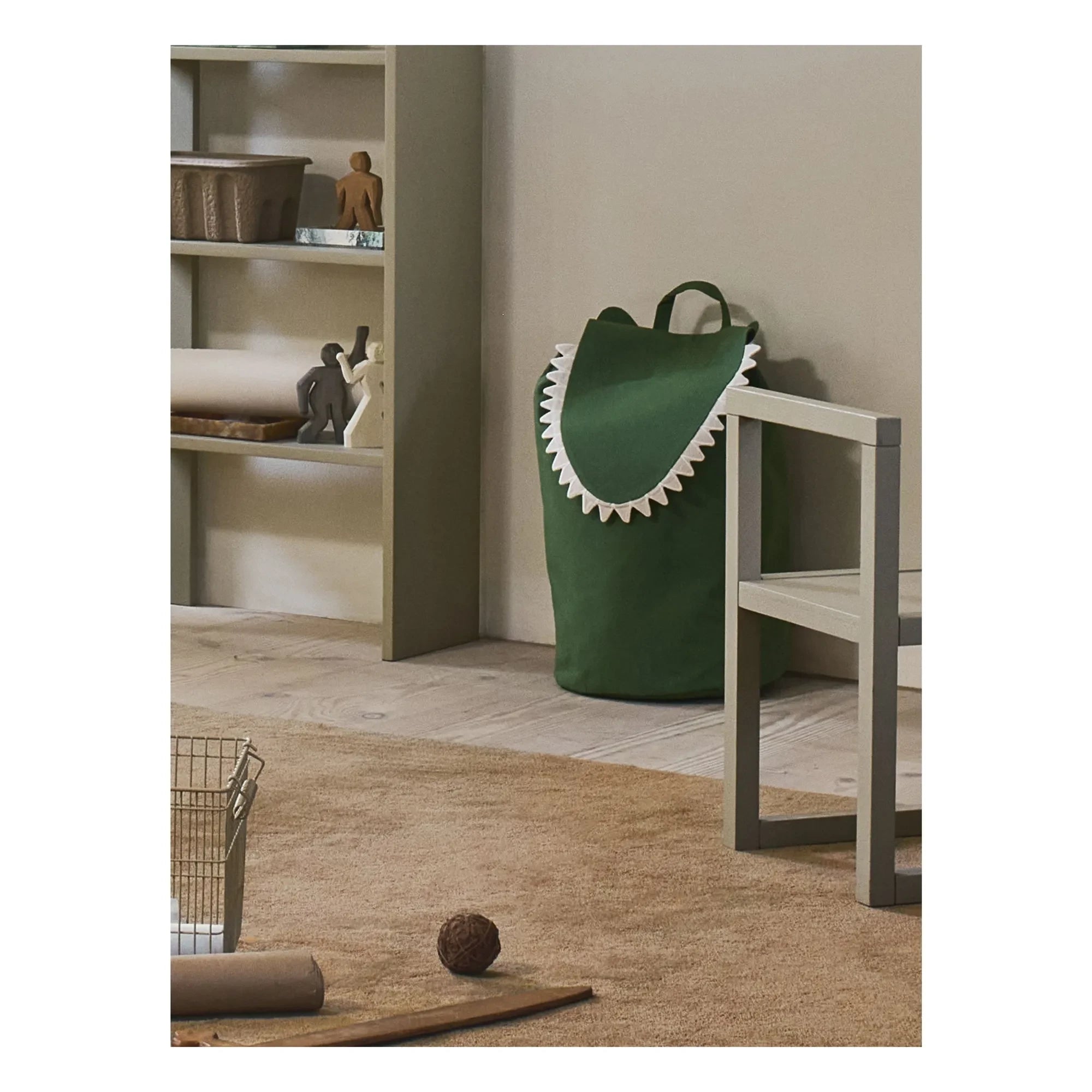 Ferm Living Kids - Crocodile Storage Basket | Green