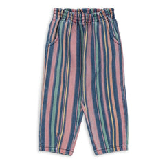 Konges Sløjd - Striped Organic Cotton Magot Trousers | Blue