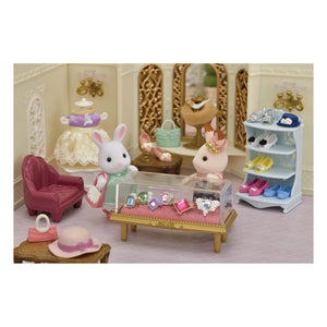 Sylvanian Families - Bib Sister Rabbit and Fashion Suitcase