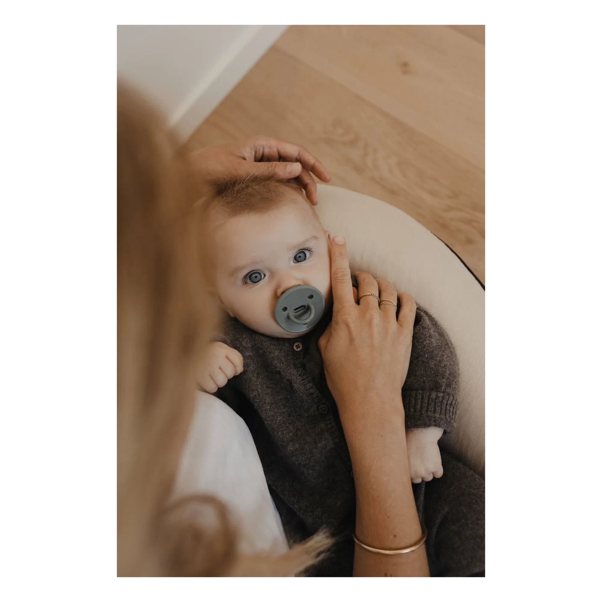 Elhée - Choochoo medical silicone pacifier | Grey Blue