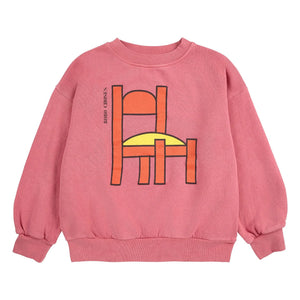 Bobo Choses - Pink Organik Pamuk Sandalye Sweatshirt