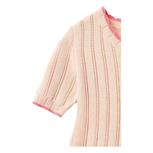 Copenhagen Colors - Pointelle Organic Cotton Mesh Dress | Peach