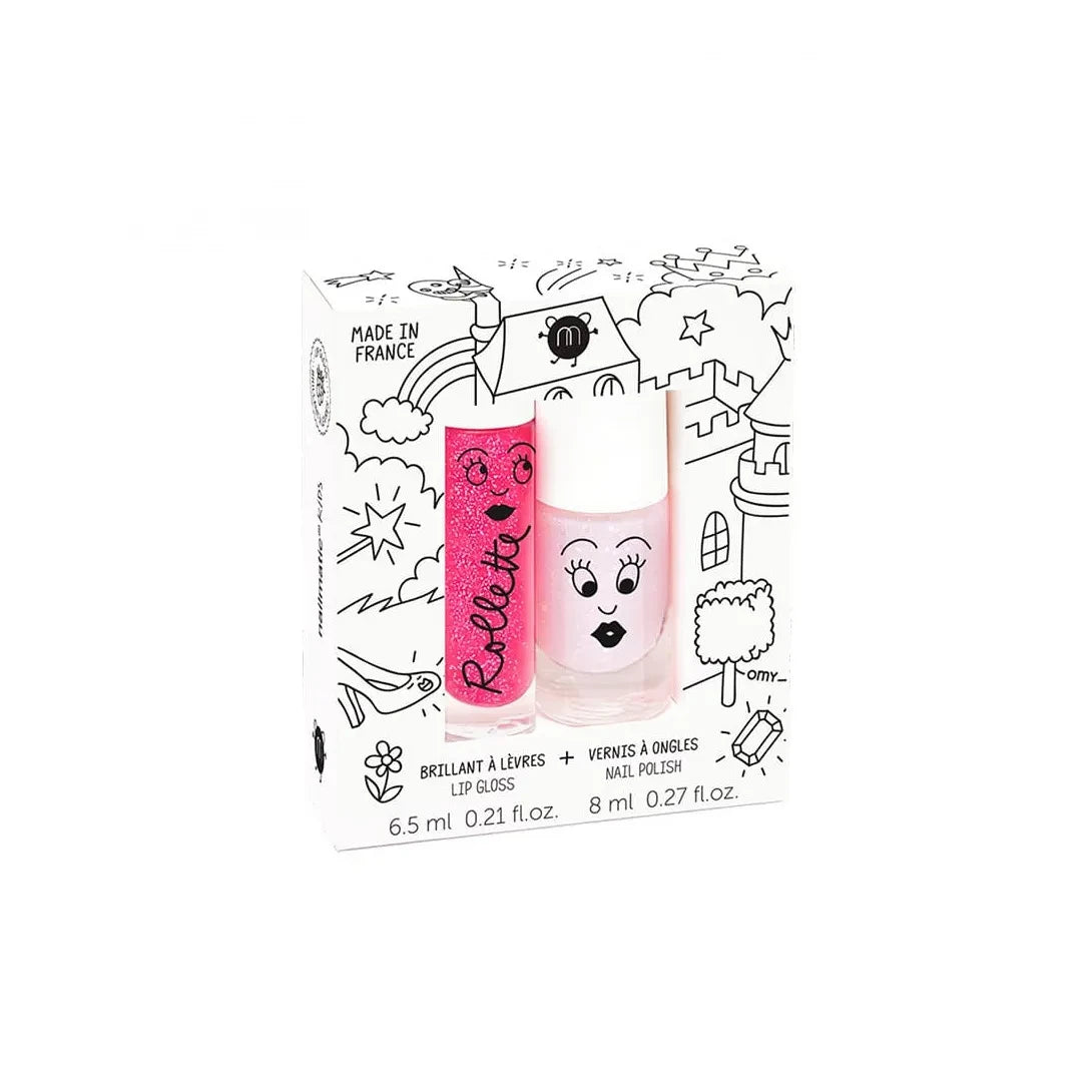 Nailmatic Kids - Fairy Pink Nail Polish and Lip Gloss Set
