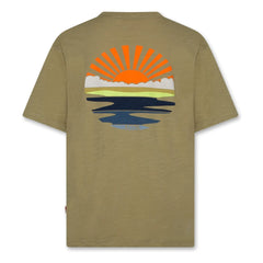 AO76 - Silas Sunset T-Shirt Made of Recycled Cotton | Khaki