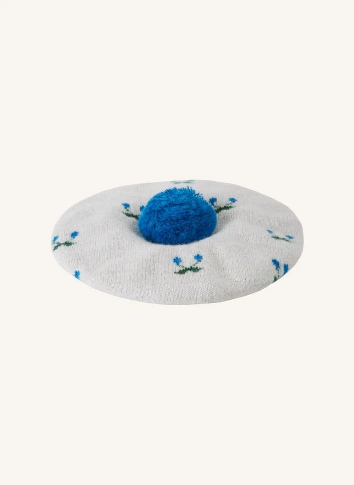 Emile et Ida - Pom-pom beanie | Ecru