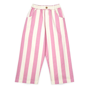 Mipounet - Claude Striped Organic Cotton Pants | Pink